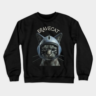 My cat is my best friend. I would even fly on a plane piloted by my cat Crewneck Sweatshirt